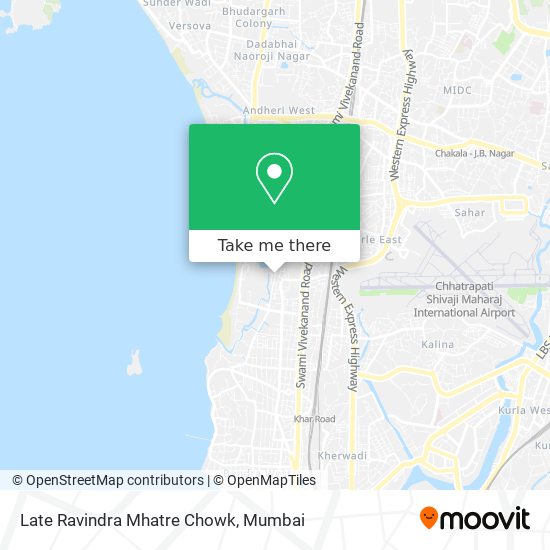 Late Ravindra Mhatre Chowk map