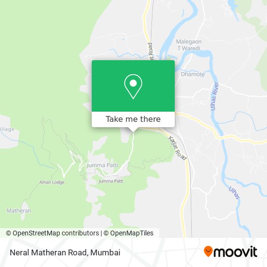 Neral Matheran Road map