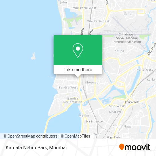 Kamala Nehru Park map