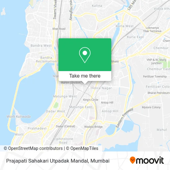 Prajapati Sahakari Utpadak Mandal map