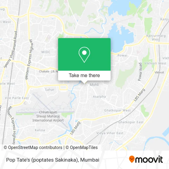 Pop Tate's (poptates Sakinaka) map
