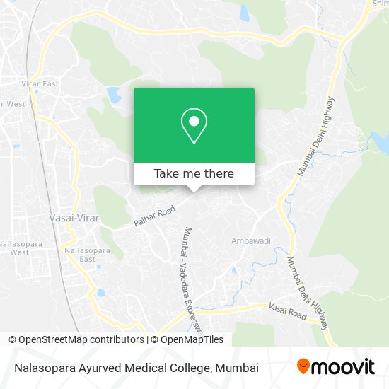 Nalasopara Ayurved Medical College map
