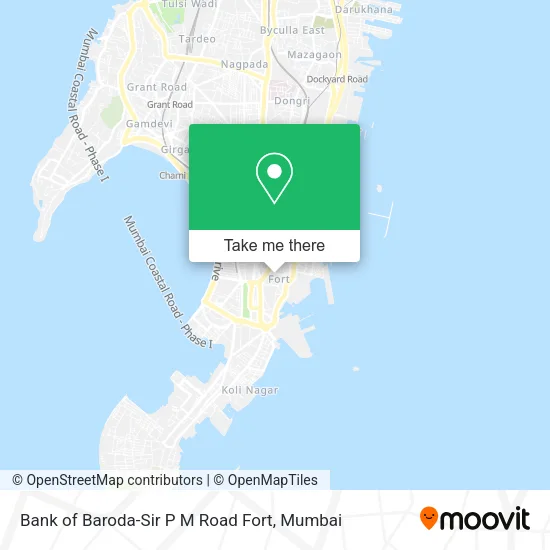 Bank of Baroda-Sir P M Road Fort map