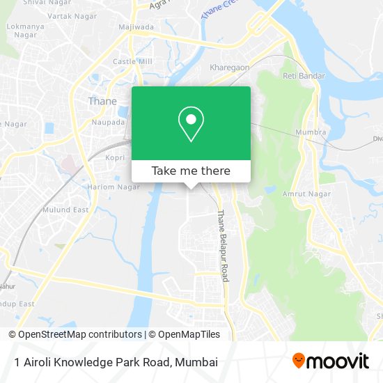 1 Airoli Knowledge Park Road map