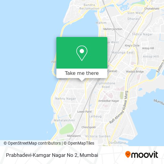 Prabhadevi-Kamgar Nagar No 2 map