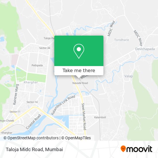 Taloja Midc Road map