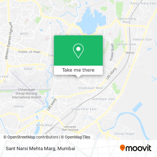 Sant Narsi Mehta Marg map