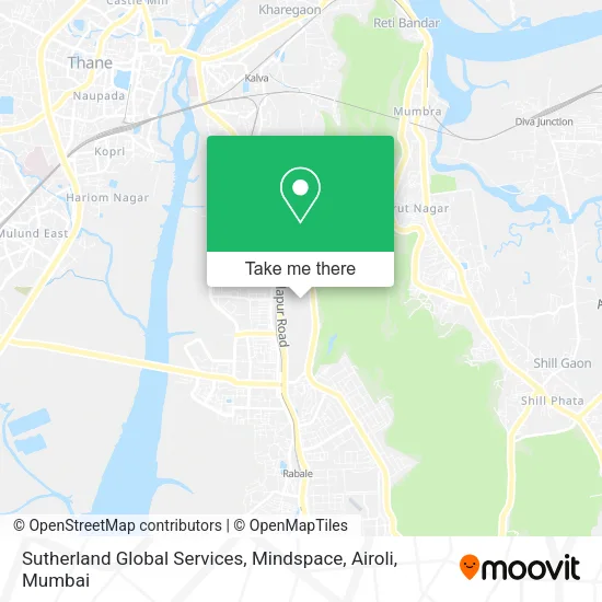 Sutherland Global Services, Mindspace, Airoli map