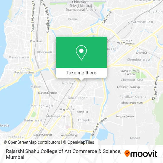 Rajarshi Shahu College of Art Commerce & Science map