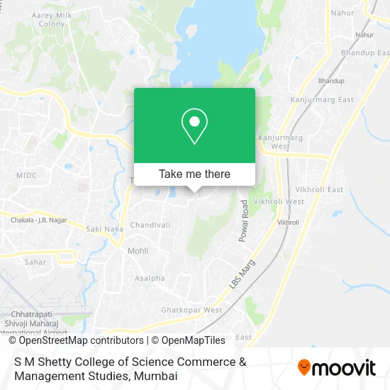 S M Shetty College of Science Commerce & Management Studies map
