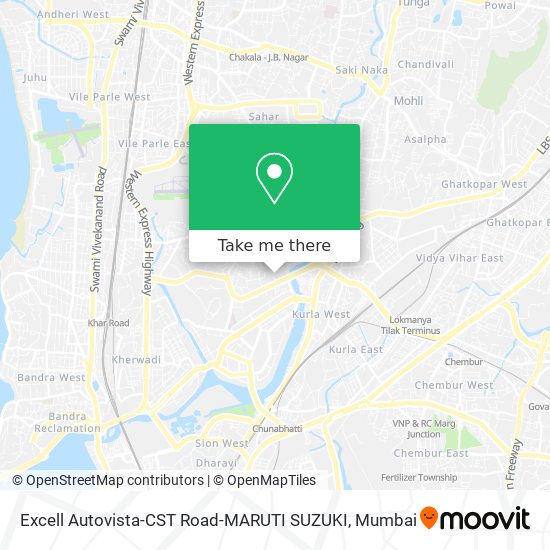 Excell Autovista-CST Road-MARUTI SUZUKI map