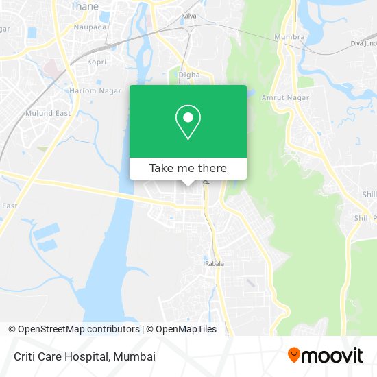 Criti Care Hospital map