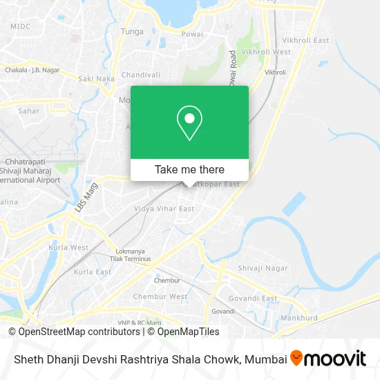 Sheth Dhanji Devshi Rashtriya Shala Chowk map