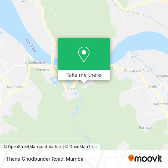 Thane-Ghodbunder Road map