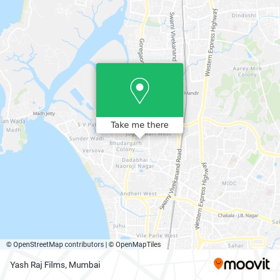 Yash Raj Films map