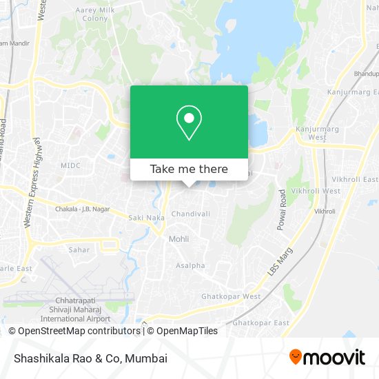 Shashikala Rao & Co map