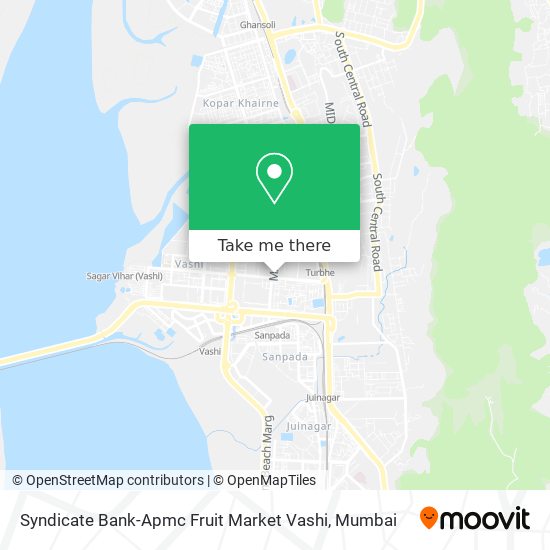 Syndicate Bank-Apmc Fruit Market Vashi map