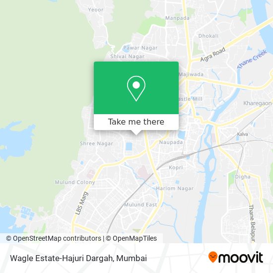 Wagle Estate-Hajuri Dargah map