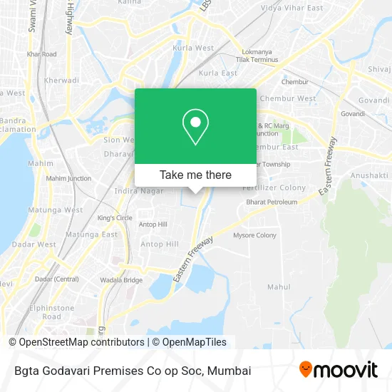Bgta Godavari Premises Co op Soc map