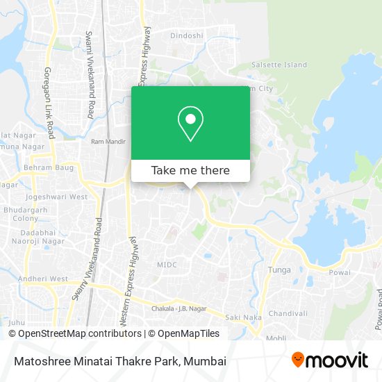 Matoshree Minatai Thakre Park map