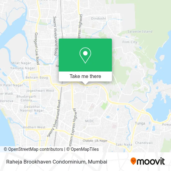 Raheja Brookhaven Condominium map