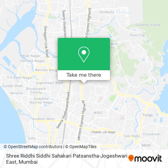 Shree Riddhi Siddhi Sahakari Patsanstha-Jogeshwari East map