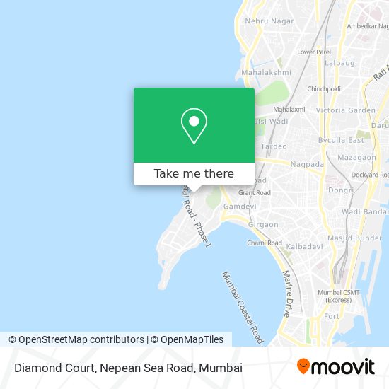 Diamond Court, Nepean Sea Road map