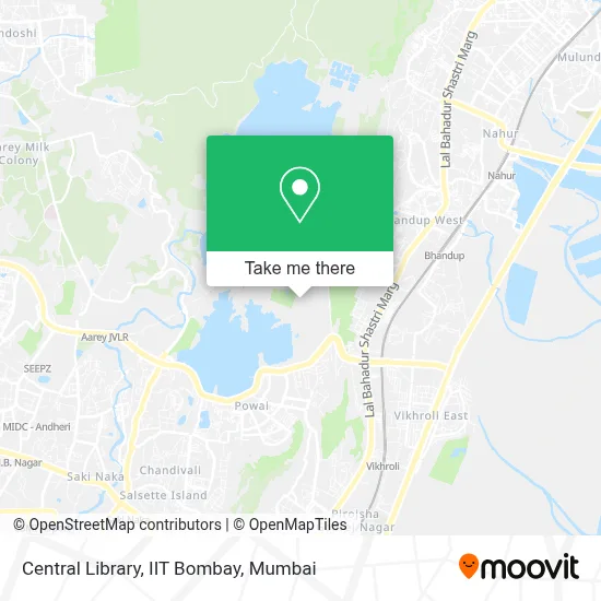 Central Library, Iit, Bombay map