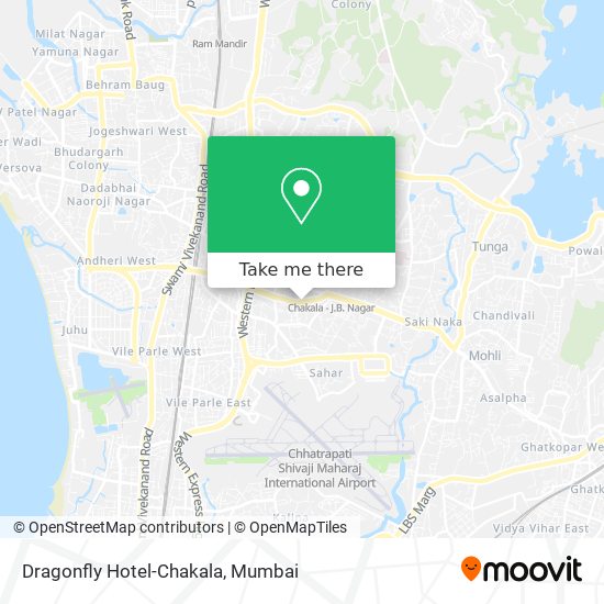 Dragonfly Hotel-Chakala map