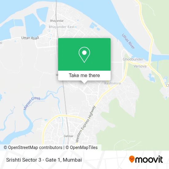 Srishti Sector 3-Gate 1 map