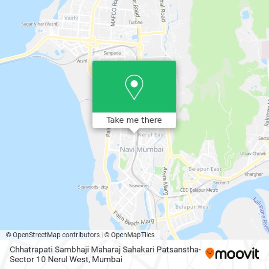 Chhatrapati Sambhaji Maharaj Sahakari Patsanstha-Sector 10 Nerul West map