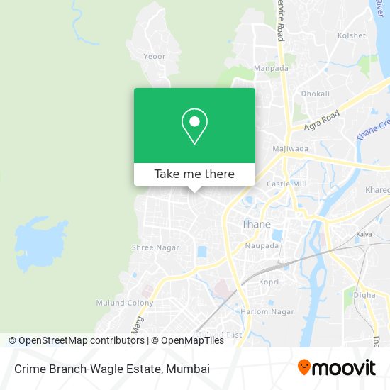 Crime Branch-Wagle Estate map