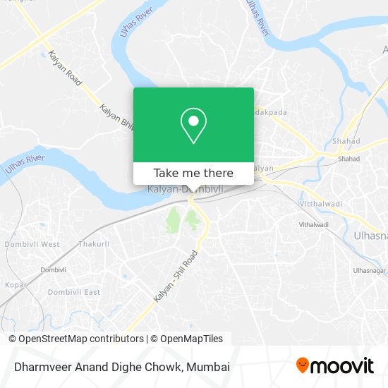 Dharmveer Anand Dighe Chowk map