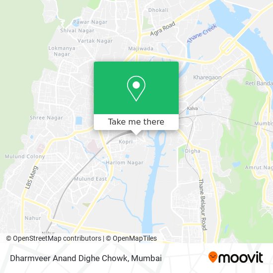 Dharmveer Anand Dighe Chowk map