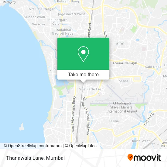 Thanawala Lane map