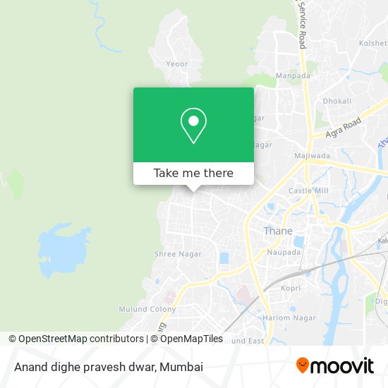 Anand dighe pravesh dwar map