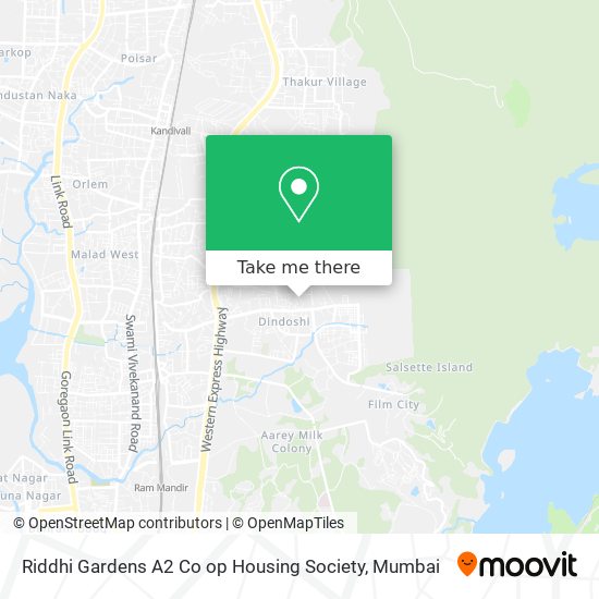 Riddhi Gardens A2 Co op Housing Society map