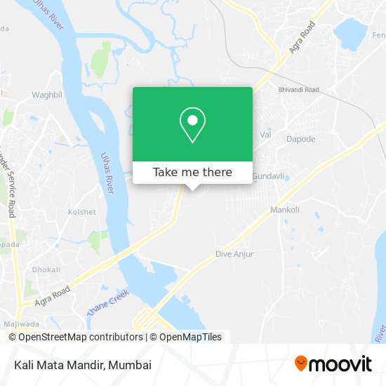 Kali Mata Mandir map