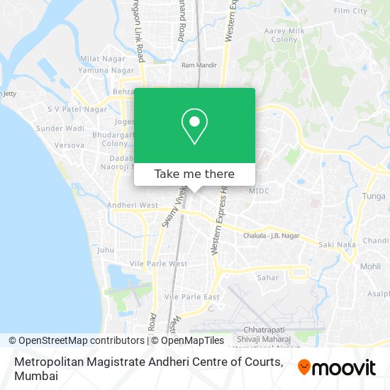 Metropolitan Magistrate Andheri Centre of Courts map