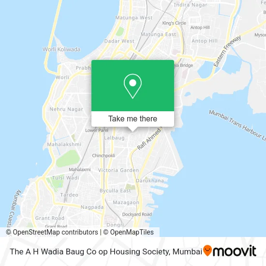 The A H Wadia Baug Co op Housing Society map
