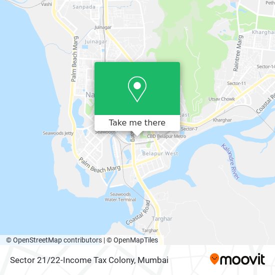 Sector 21/22-Income Tax Colony map