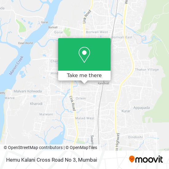 Hemu Kalani Cross Road No 3 map