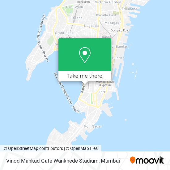 Vinod Mankad Gate Wankhede Stadium map