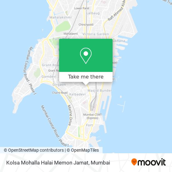 Kolsa Mohalla Halai Memon Jamat map
