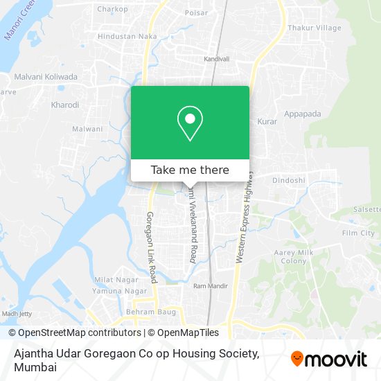Ajantha Udar Goregaon Co op Housing Society map