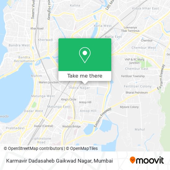 Karmavir Dadasaheb Gaikwad Nagar map