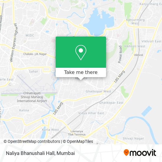 Naliya Bhanushali Hall map