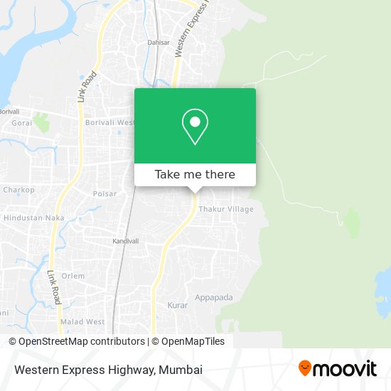 Western Express Highway map