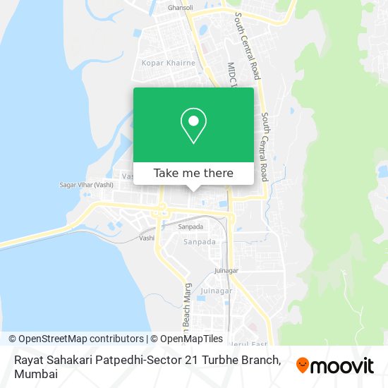 Rayat Sahakari Patpedhi-Sector 21 Turbhe Branch map