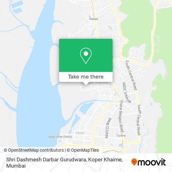 Shri Dashmesh Darbar Gurudwara, Koper Khairne map